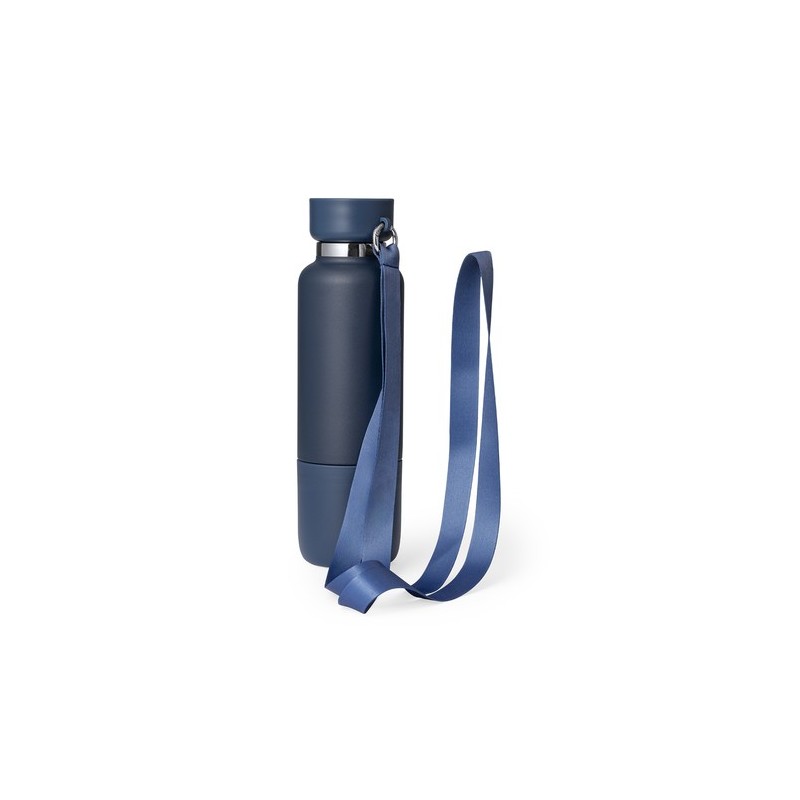 Bouteille Isotherme Éco-responsable Personnalisée 550ml - Flautrok Matières : acier inoxydable Couleurs : vert cadeau collaborat