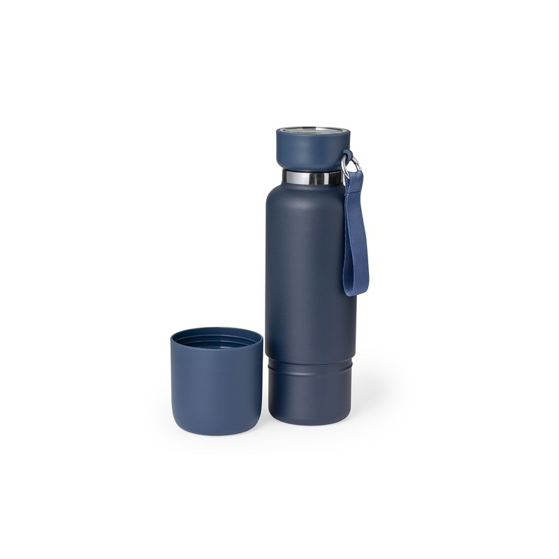 Bouteille Isotherme Éco-responsable Personnalisée 550ml - Flautrok Matières : acier inoxydable Couleurs : vert goodies entrepris