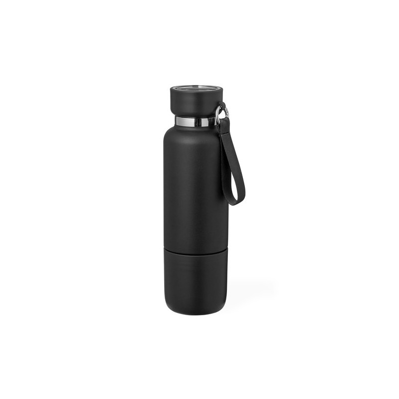 Bouteille Isotherme Éco-responsable Personnalisée 550ml - Flautrok Matières : acier inoxydable Couleurs : vert objet promo petit