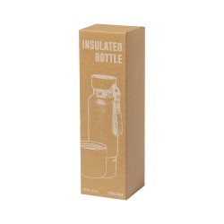 Bouteille Isotherme Éco-responsable Personnalisée 550ml - Flautrok Matières : acier inoxydable Couleurs : vert impression logo h