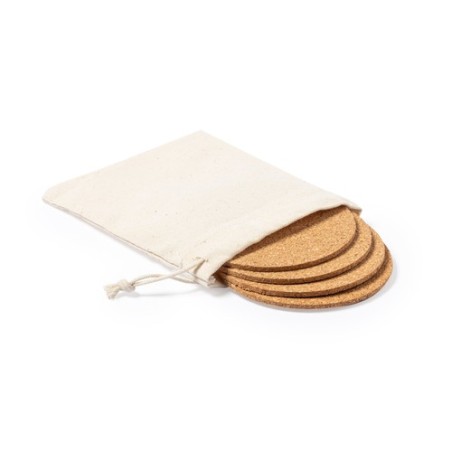 Set de Sous-Verres Yagger en Liège Naturel