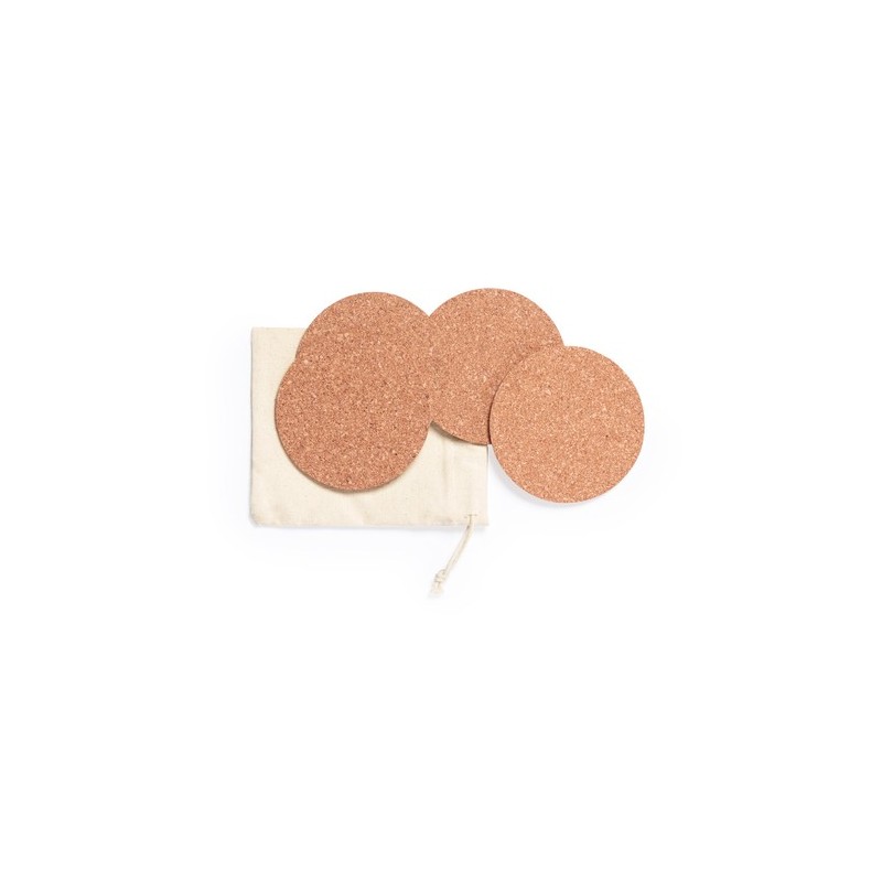 Set de Sous-Verres Yagger en Liège Naturel