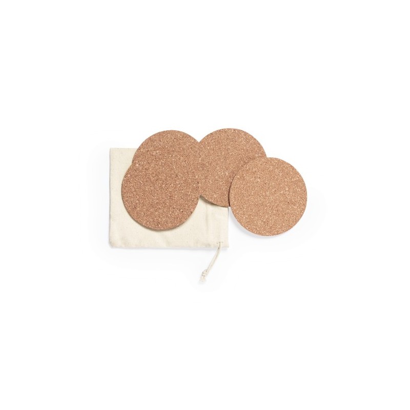 Set de Sous-Verres Yagger en Liège Naturel