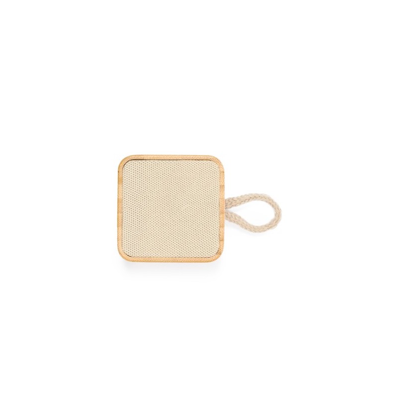 Enceinte Bluetooth Éco-responsable Personnalisée pas cher - Haut-Parleur Kiefer Matières : bambou personnalisable avec votre log