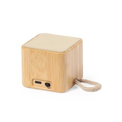 Enceinte Bluetooth Éco-responsable Personnalisée pas cher - Haut-Parleur Kiefer Matières : bambou goodies publicitaire événement
