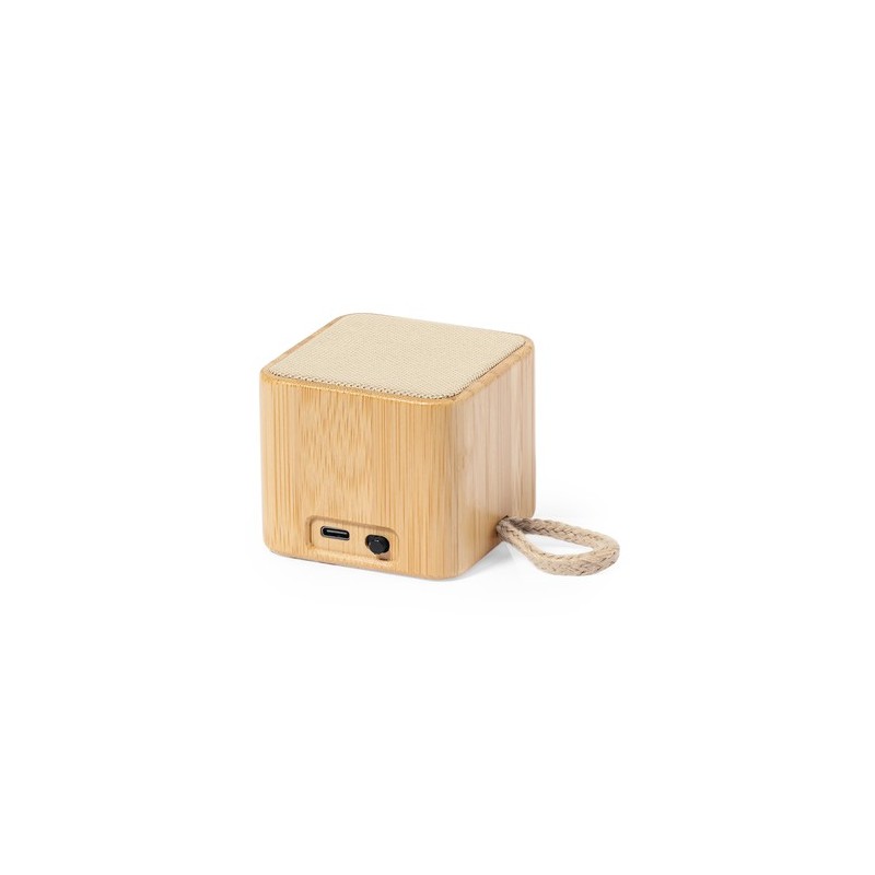 Enceinte Bluetooth Éco-responsable Personnalisée pas cher - Haut-Parleur Kiefer Matières : bambou goodies publicitaire événement