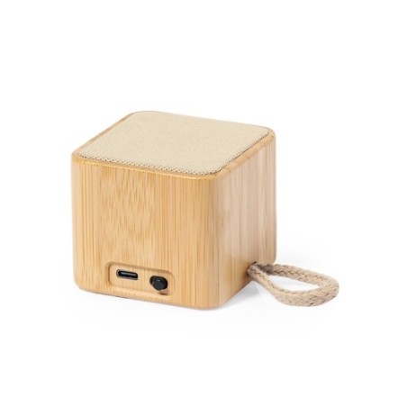 Enceinte Bluetooth Éco-responsable Personnalisée pas cher - Haut-Parleur Kiefer Matières : bambou goodies publicitaire événement