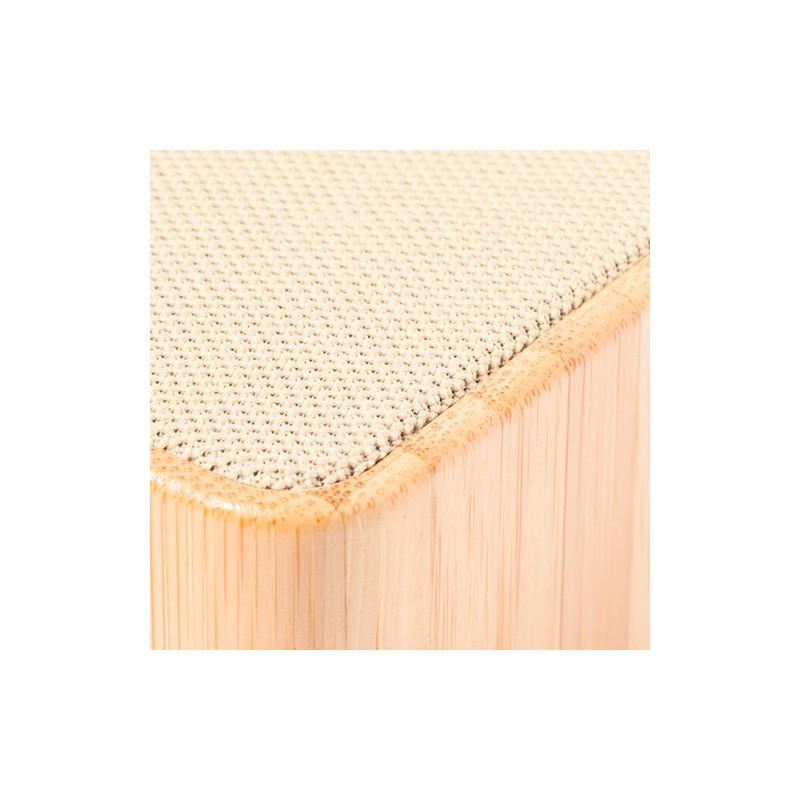 Enceinte Bluetooth Éco-responsable Personnalisée pas cher - Haut-Parleur Kiefer Matières : bambou impression haute définition