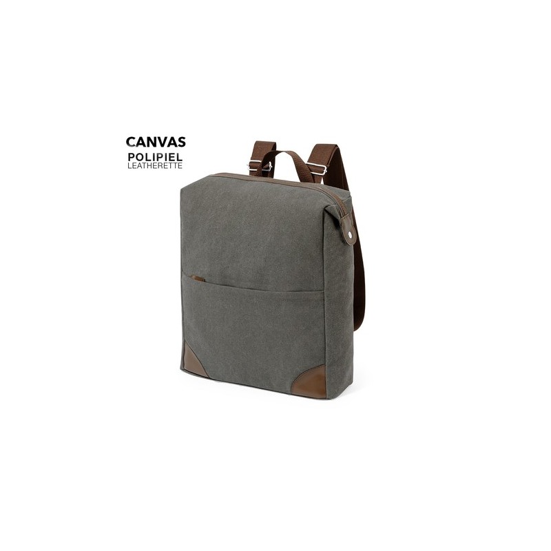 Sac à Dos Éco-responsable pour le Business et les Loisirs - Grant Matières : toile Couleurs : gris personnalisable avec votre lo