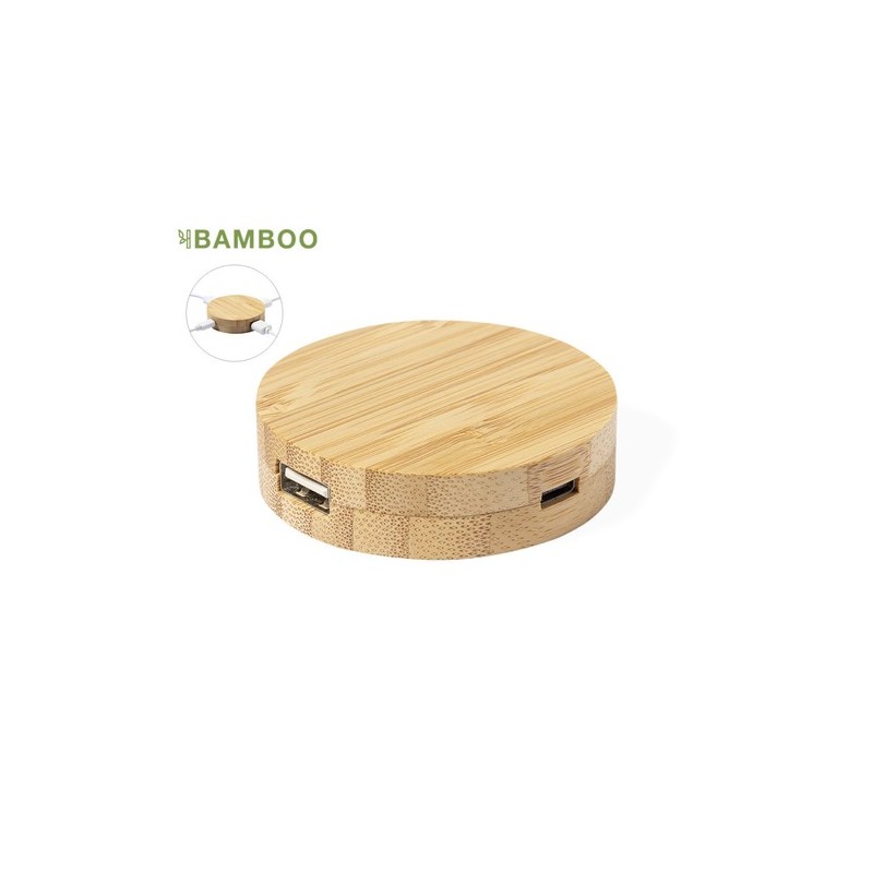 Port USB Éco-responsable Pratique Personnalisé Lasiar Matières : bambou