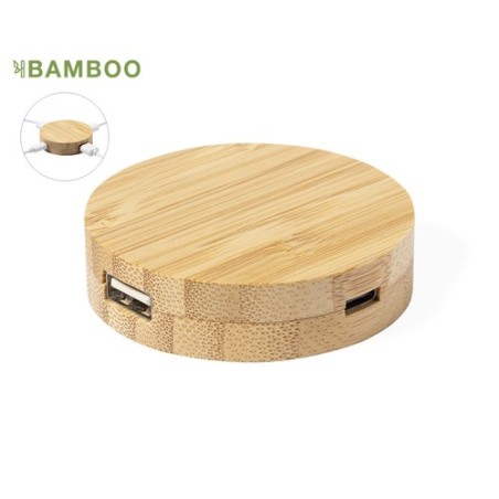 Port USB Éco-responsable Pratique Personnalisé Lasiar Matières : bambou