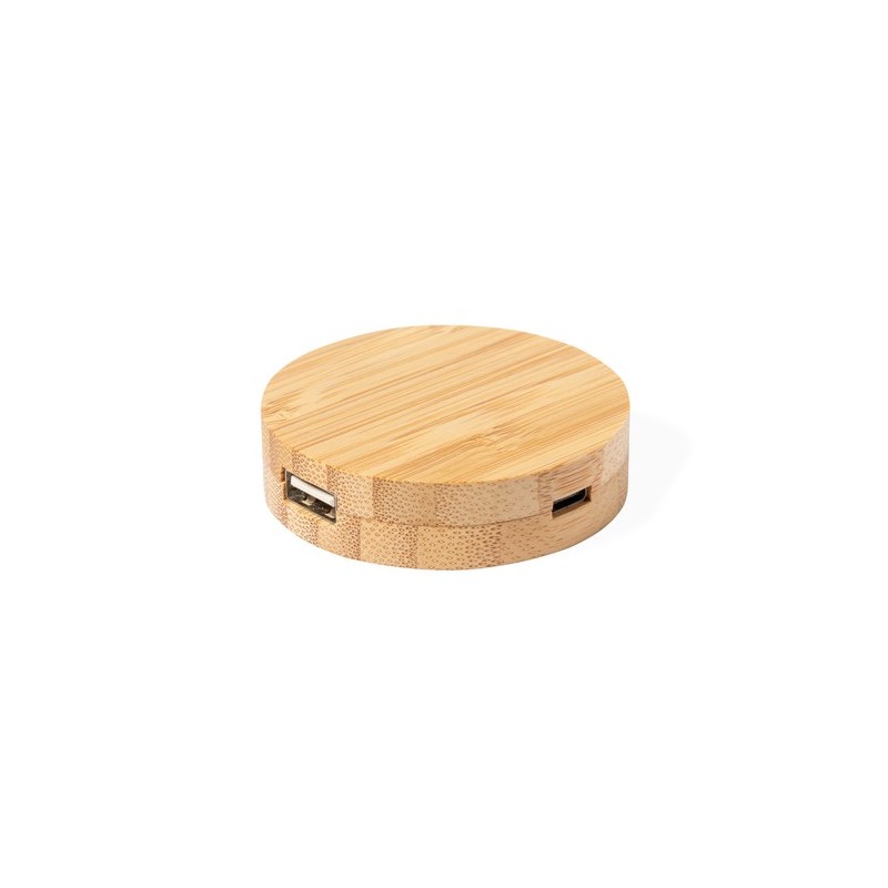 Port USB Éco-responsable Pratique Personnalisé Lasiar Matières : bambou personnalisable avec votre logo