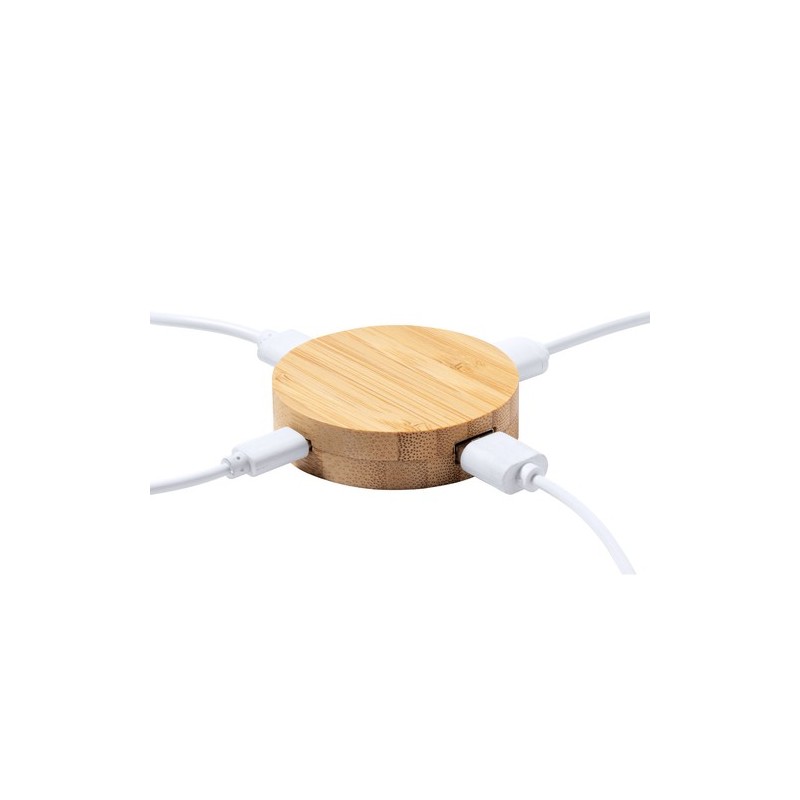 Port USB Éco-responsable Pratique Personnalisé Lasiar Matières : bambou goodies publicitaire événementiel