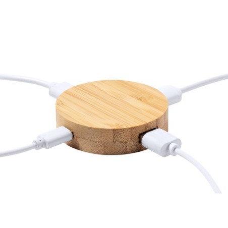 Port USB Éco-responsable Pratique Personnalisé Lasiar Matières : bambou goodies publicitaire événementiel