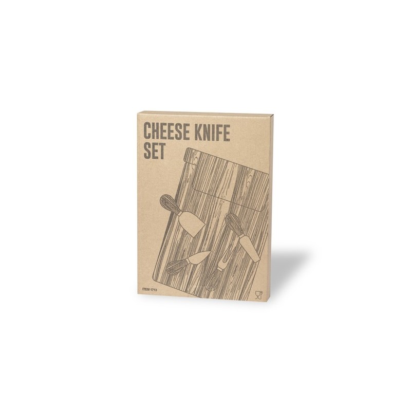 Plateau à Fromage Unique Personnalisé Économique - Set Fromages Mildred Matières : bambou cadeau collaborateur premium