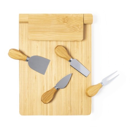 Plateau à Fromage Unique Personnalisé Économique - Set Fromages Mildred Matières : bambou personnalisation rapide en France