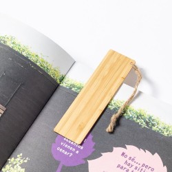 Marque Pages Éco-responsable Personnalisé Cadeau Publicitaire Momo Matières : bambou goodies publicitaire événementiel