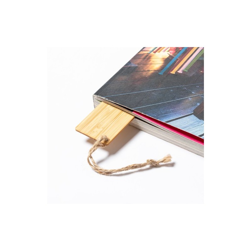 Marque Pages Éco-responsable Personnalisé Cadeau Publicitaire Momo Matières : bambou impression haute définition
