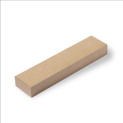 Stylo personnalisé en métal chromé et cuir recyclé pratique - Rayulk Matières : cuir recyclé impression haute définition