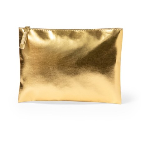 Trousse de Toilette Élégante Personnalisée pas cher - Nécessaire Darak Matières : PU Couleurs : doré cadeau entreprise pas cher