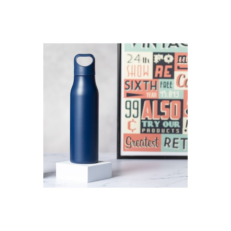 Gourde Sportive Personnalisée Tocker Matières : acier inoxydable Couleurs : blanc objet promotionnel éco-responsable
