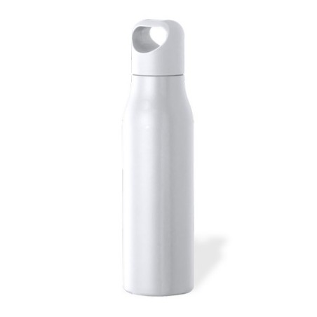 Gourde Sportive Personnalisée Tocker Matières : acier inoxydable Couleurs : blanc personnalisation rapide en France