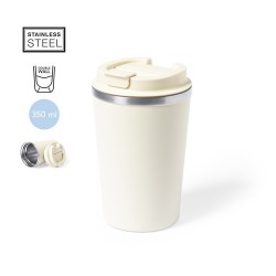 Mug Isotherme Pratique Personnalisé Éco-responsable Vicuit Matières : acier inoxydable Couleurs : gris 2