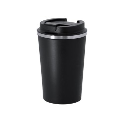 Mug Isotherme Pratique Personnalisé Éco-responsable Vicuit Matières : acier inoxydable Couleurs : noir impression haute définiti