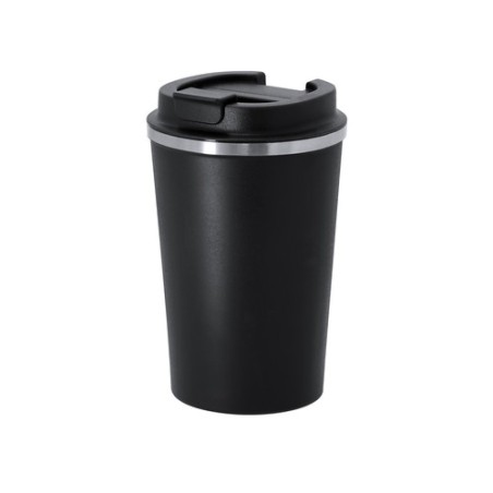Mug Isotherme Pratique Personnalisé Éco-responsable Vicuit Matières : acier inoxydable Couleurs : noir impression haute définiti