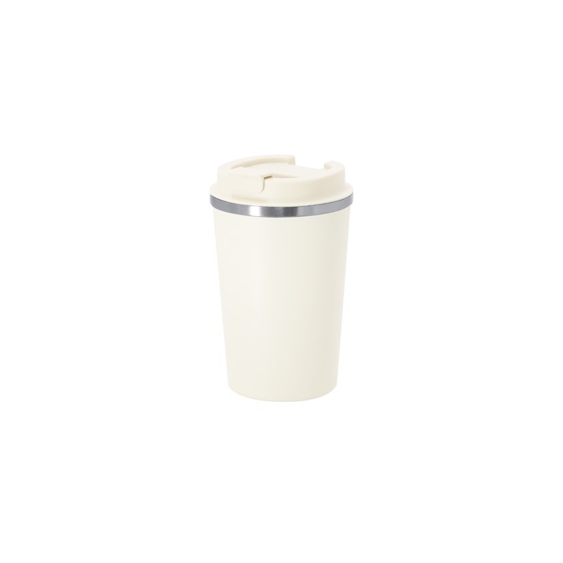Mug Isotherme Pratique Personnalisé Éco-responsable Vicuit Matières : acier inoxydable Couleurs : noir personnalisation sur mesu