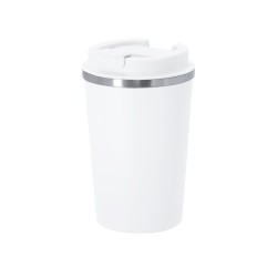 Mug Isotherme Pratique Personnalisé Éco-responsable Vicuit Matières : acier inoxydable Couleurs : bleu marine personnalisable av