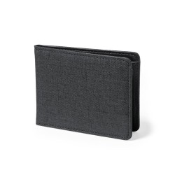 Porte-Cartes RFID Sécurisé Éco-responsable Personnalisé - Kenxo Couleurs : noir Matières : polyester recyclé