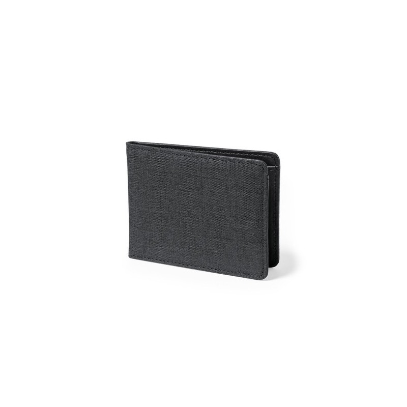 Porte-Cartes RFID Sécurisé Éco-responsable Personnalisé - Kenxo Couleurs : noir Matières : polyester recyclé