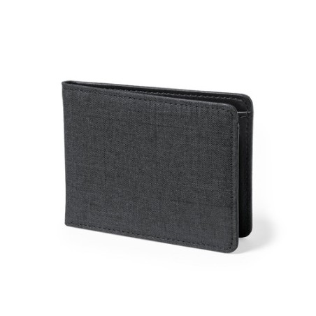 Porte-Cartes RFID Sécurisé Éco-responsable Personnalisé - Kenxo Couleurs : noir Matières : polyester recyclé