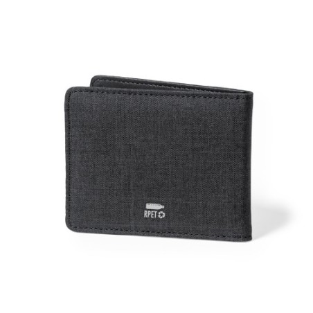 Porte-Cartes RFID Sécurisé Éco-responsable Personnalisé - Kenxo Couleurs : noir Matières : polyester recyclé cadeau entreprise p