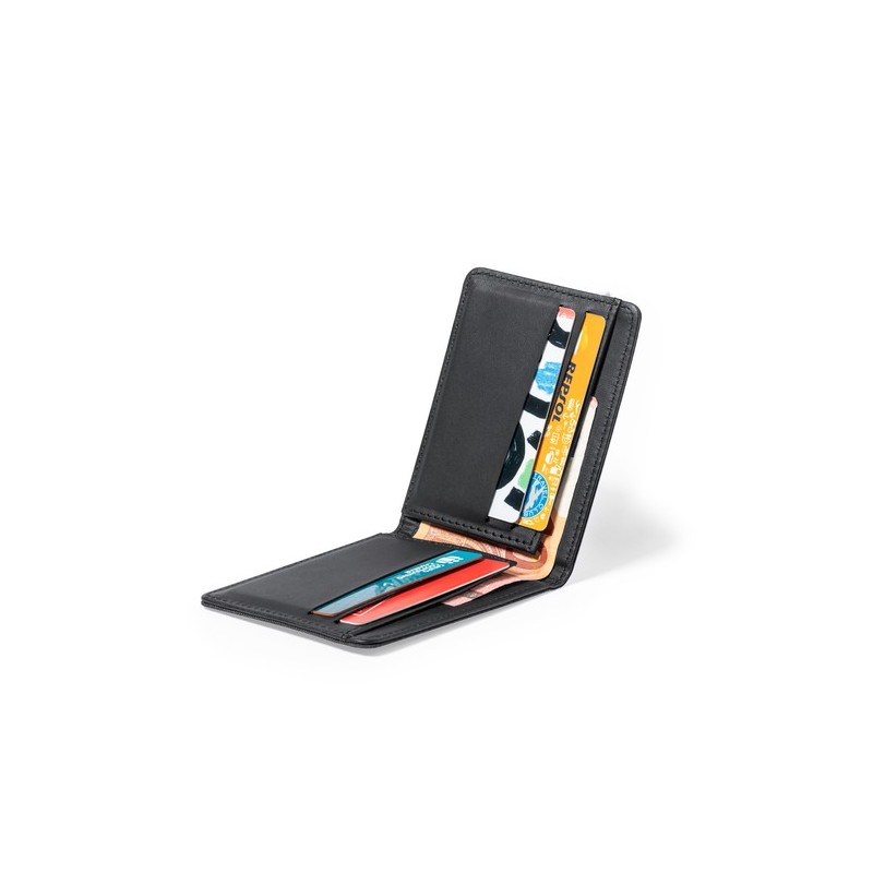 Porte-Cartes RFID Sécurisé Éco-responsable Personnalisé - Kenxo Couleurs : noir Matières : polyester recyclé impression haute dé
