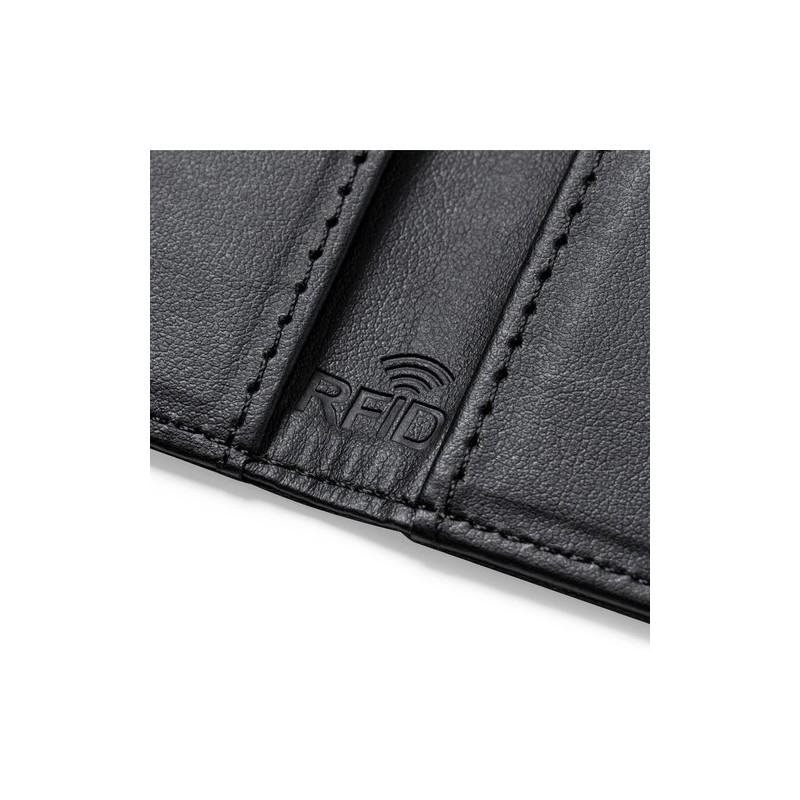 Porte-Cartes RFID Sécurisé Éco-responsable Personnalisé - Kenxo Couleurs : noir Matières : polyester recyclé objet promotionnel 