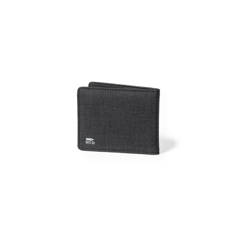 Porte-Cartes RFID Sécurisé Éco-responsable Personnalisé - Kenxo Couleurs : noir Matières : polyester recyclé cadeau collaborateu