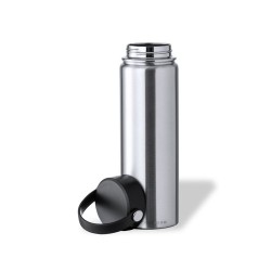 Bidon Isotherme Personnalisé Premium - Bouteille Thermique Xegaz Matières : acier inoxydable Couleurs : argenté cadeau entrepris