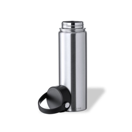 Bidon Isotherme Personnalisé Premium - Bouteille Thermique Xegaz Matières : acier inoxydable Couleurs : argenté cadeau entrepris