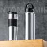 Bidon Isotherme Personnalisé Premium - Bouteille Thermique Xegaz Matières : acier inoxydable Couleurs : argenté marquage laser u