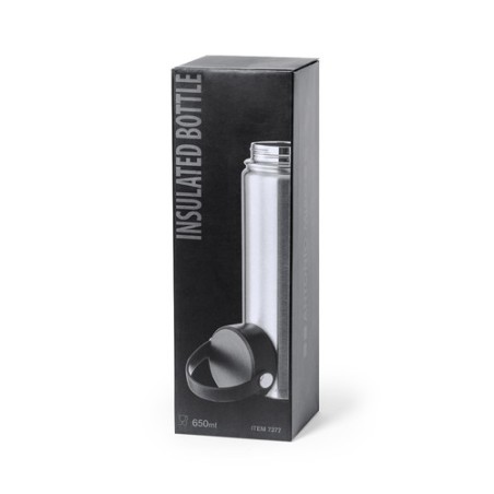 Bidon Isotherme Personnalisé Premium - Bouteille Thermique Xegaz Matières : acier inoxydable Couleurs : argenté objet promotionn