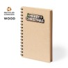 Cahier Personnalisable Éco-responsable Noylax Matières : carton recyclé Couleurs : naturel personnalisable avec votre logo