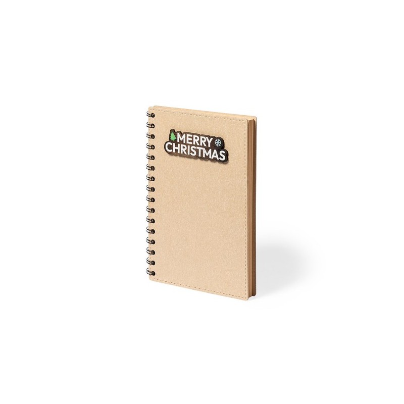 Cahier Personnalisable Éco-responsable Noylax Matières : carton recyclé Couleurs : naturel cadeau entreprise pas cher