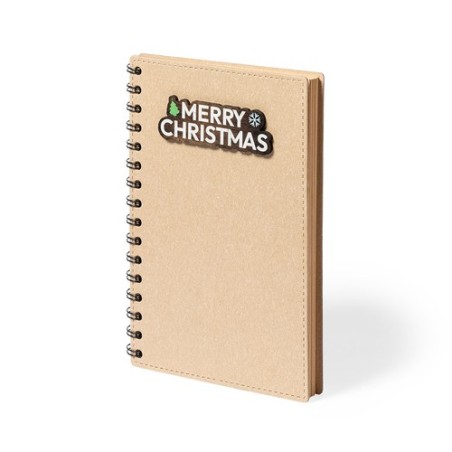 Cahier Personnalisable Éco-responsable Noylax Matières : carton recyclé Couleurs : naturel cadeau entreprise pas cher