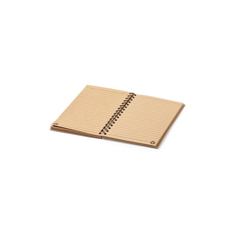 Cahier Personnalisable Éco-responsable Noylax Matières : carton recyclé Couleurs : naturel goodies publicitaire événementiel