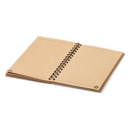 Cahier Personnalisable Éco-responsable Noylax Matières : carton recyclé Couleurs : naturel goodies publicitaire événementiel