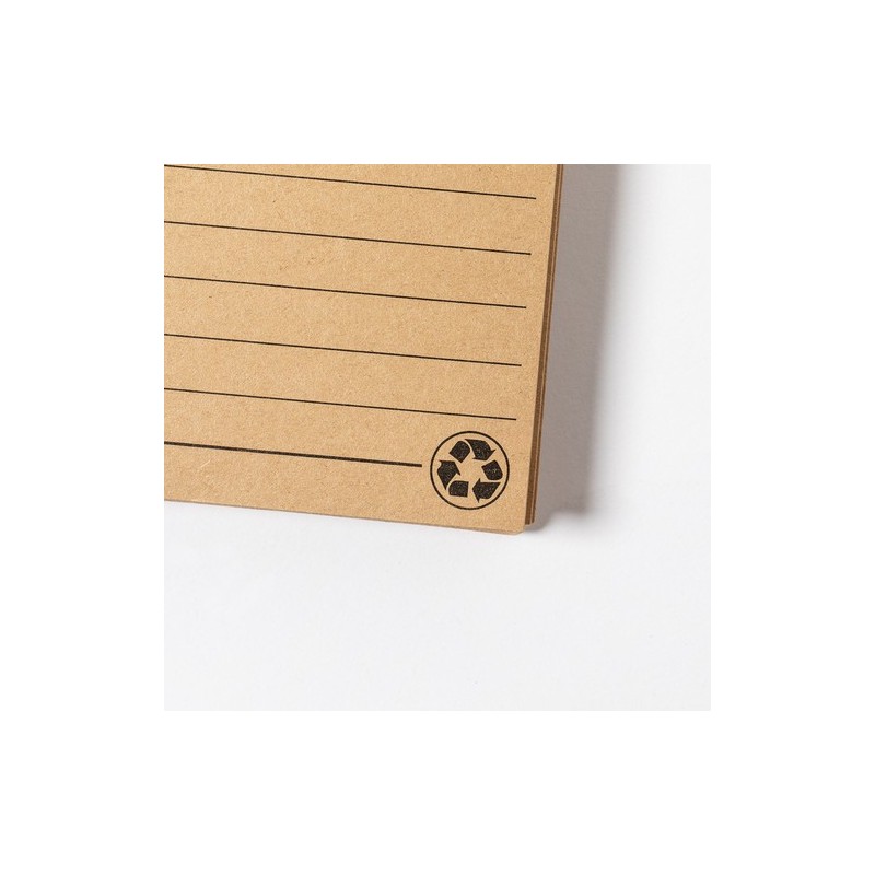 Cahier Personnalisable Éco-responsable Noylax Matières : carton recyclé Couleurs : naturel marquage laser ultra précis