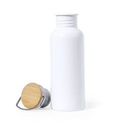 Gourde Sportive Personnalisée Sublimation Preuk Matières : bambou Couleurs : blanc