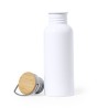 Gourde Sportive Personnalisée Sublimation Preuk Matières : bambou Couleurs : blanc